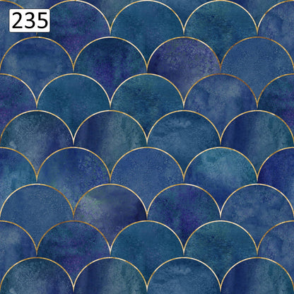 Wzór 235 niebieskie łuski