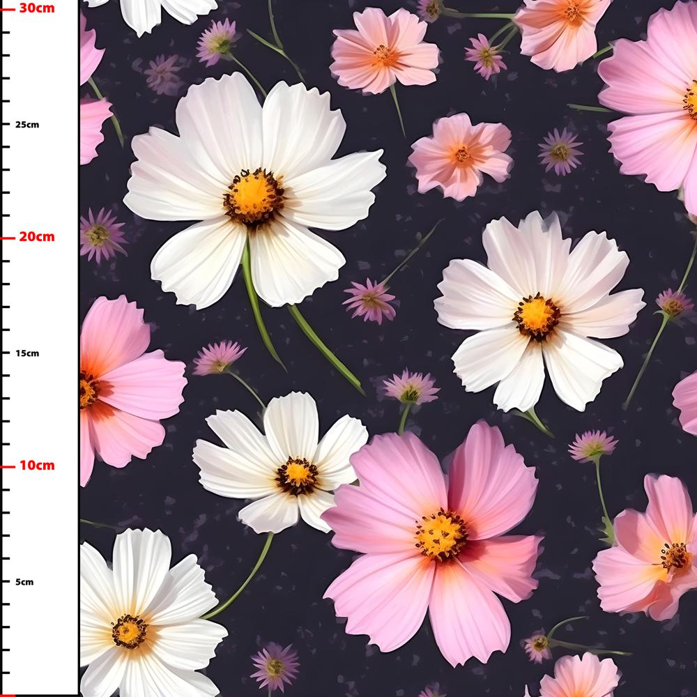 Pattern of 1000 cosmos flowers