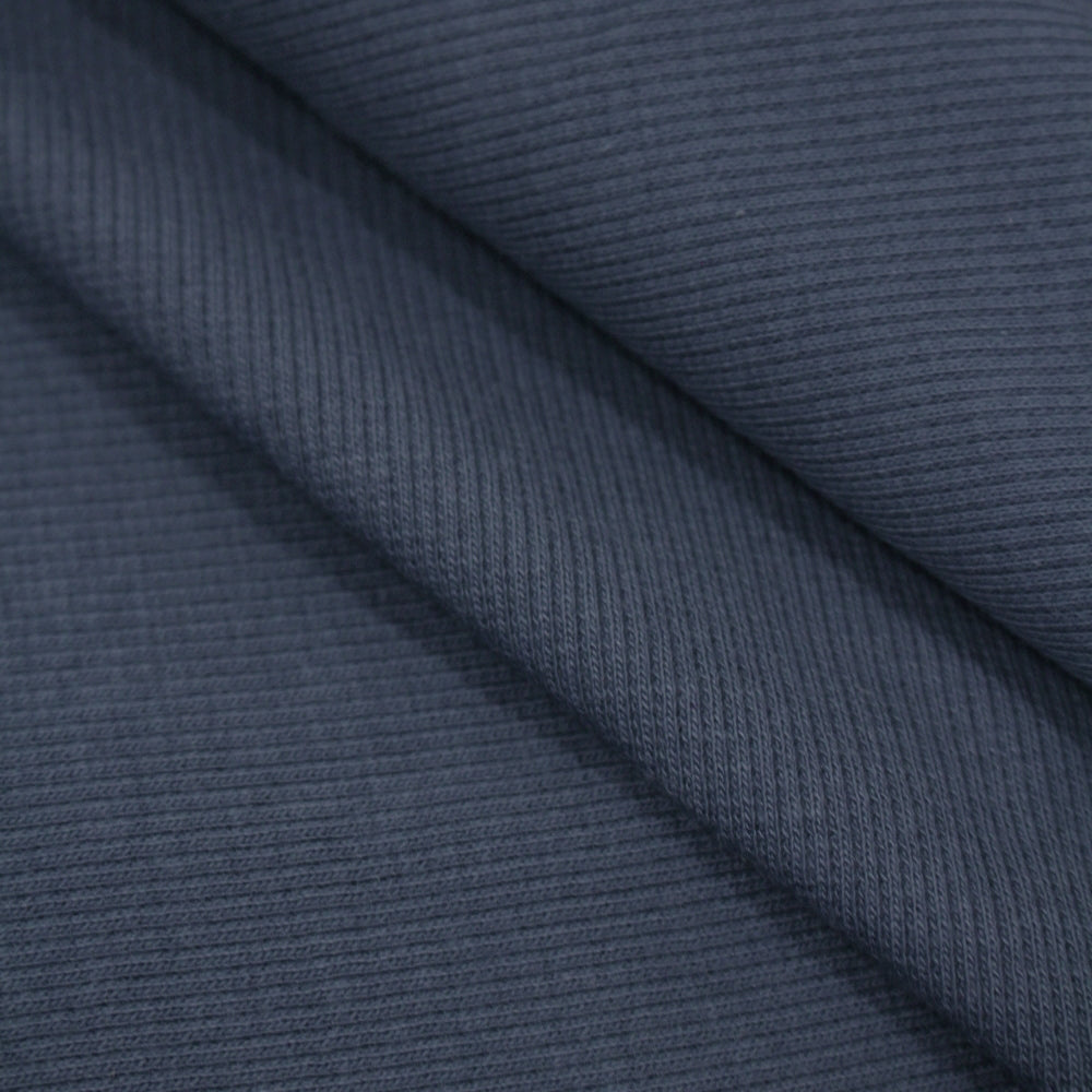 DZIANINA RIB GRANATOWY BURZOWY 100 CM 240 G/M2 OUTLET