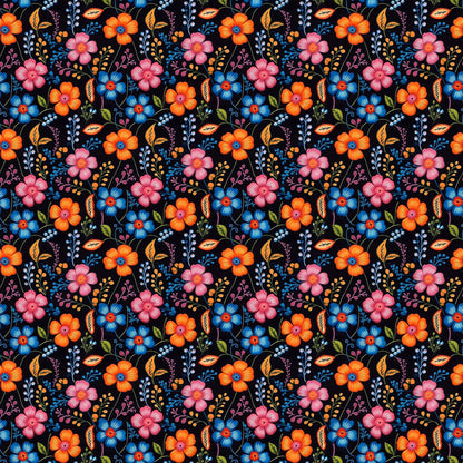 Pattern 1211 flowers impressionism