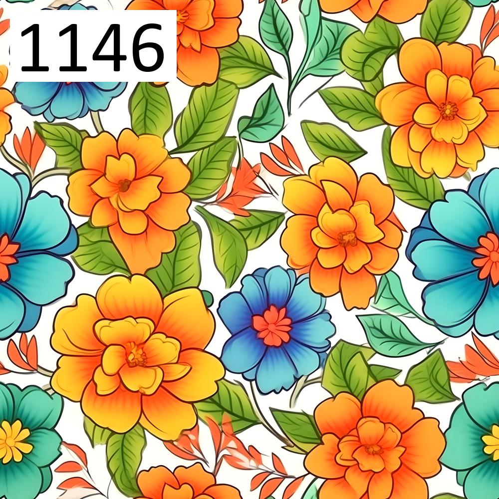 Pattern 1146 flowers coloring book