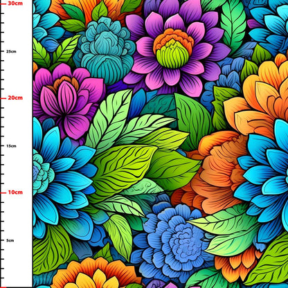 Pattern 1149 flowers coloring book