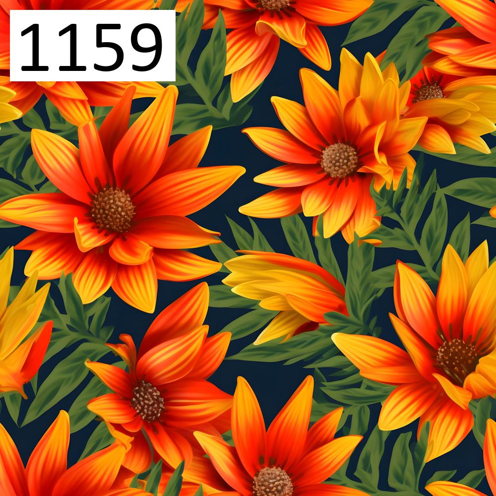 Wzór 1159 kwiaty gazania