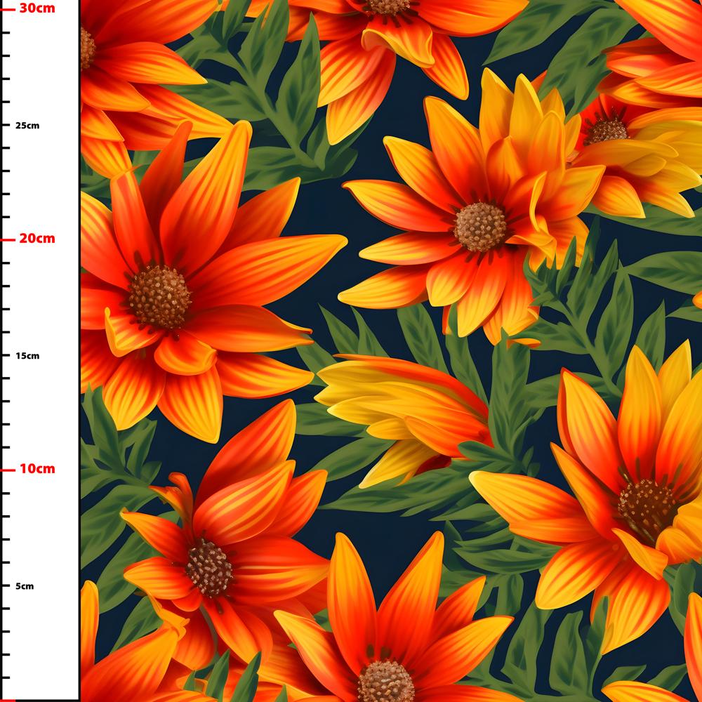 Wzór 1159 kwiaty gazania