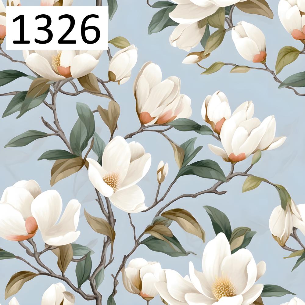 Wzór 1326 kwiaty magnolia