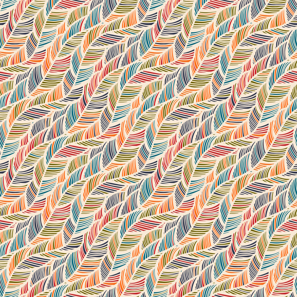 Pattern 1 colorful zigzags - print