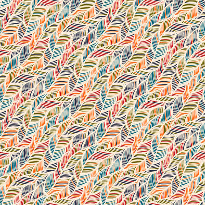 Pattern 1 colorful zigzags - print