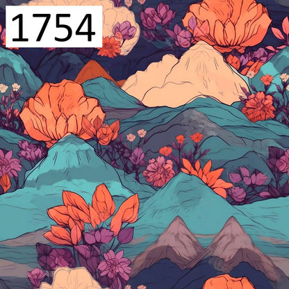Wzór 1754 góry kwiaty