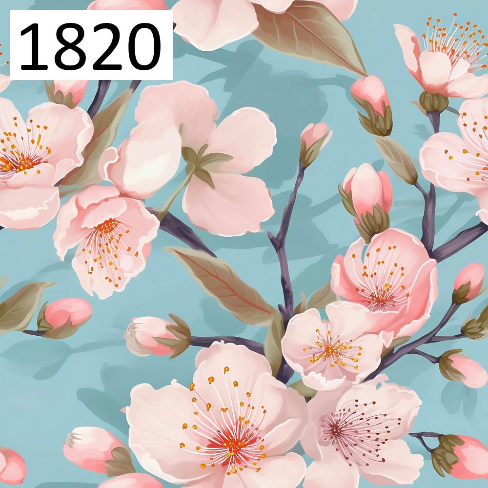 Pattern 1820 cherry blossoms