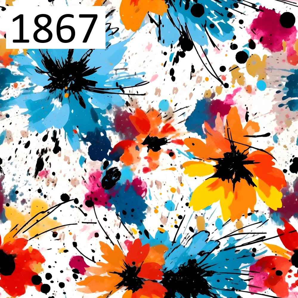 Wzór 1867 kwiaty farba
