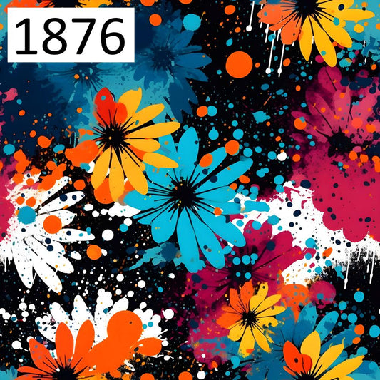 Wzór 1876 kwiaty farba