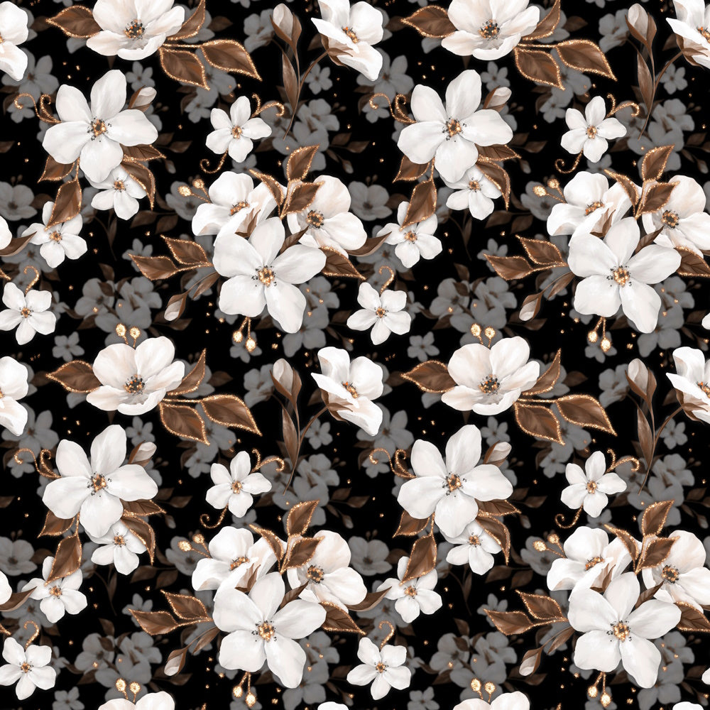 Wzór 196 białe kwiatki