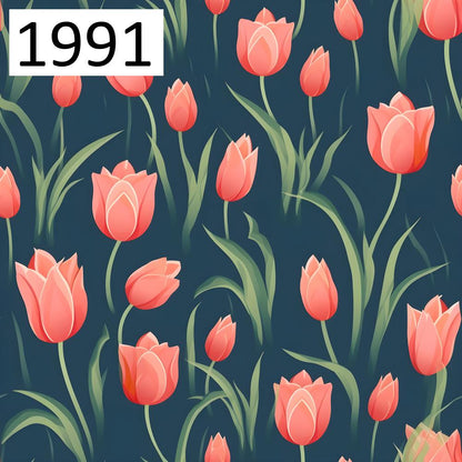 Wzór 1991 kwiaty tulipany