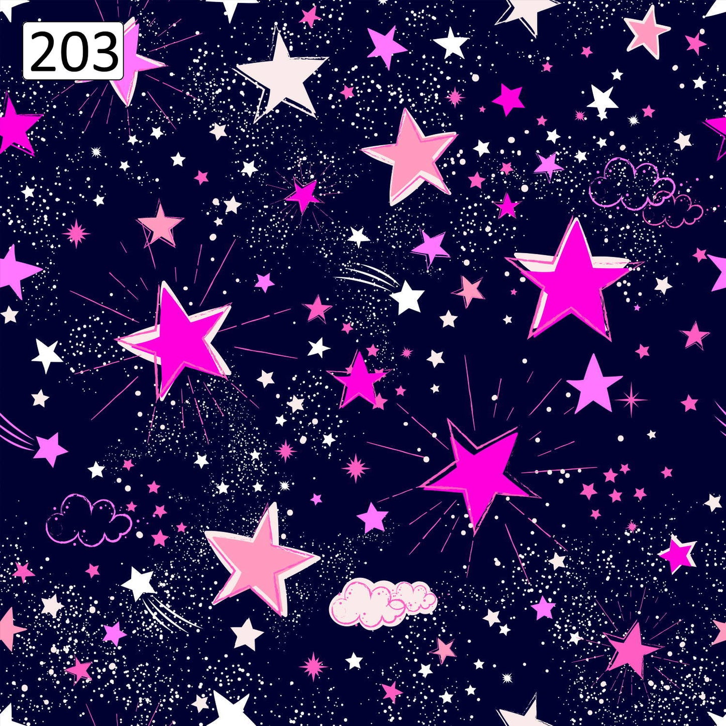 Wzór 203 różowe gwiazdki