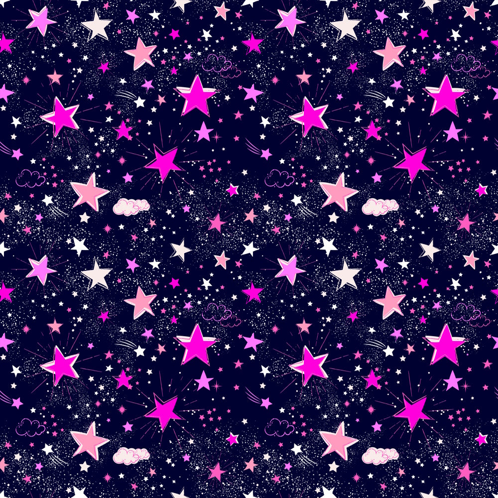Wzór 203 różowe gwiazdki