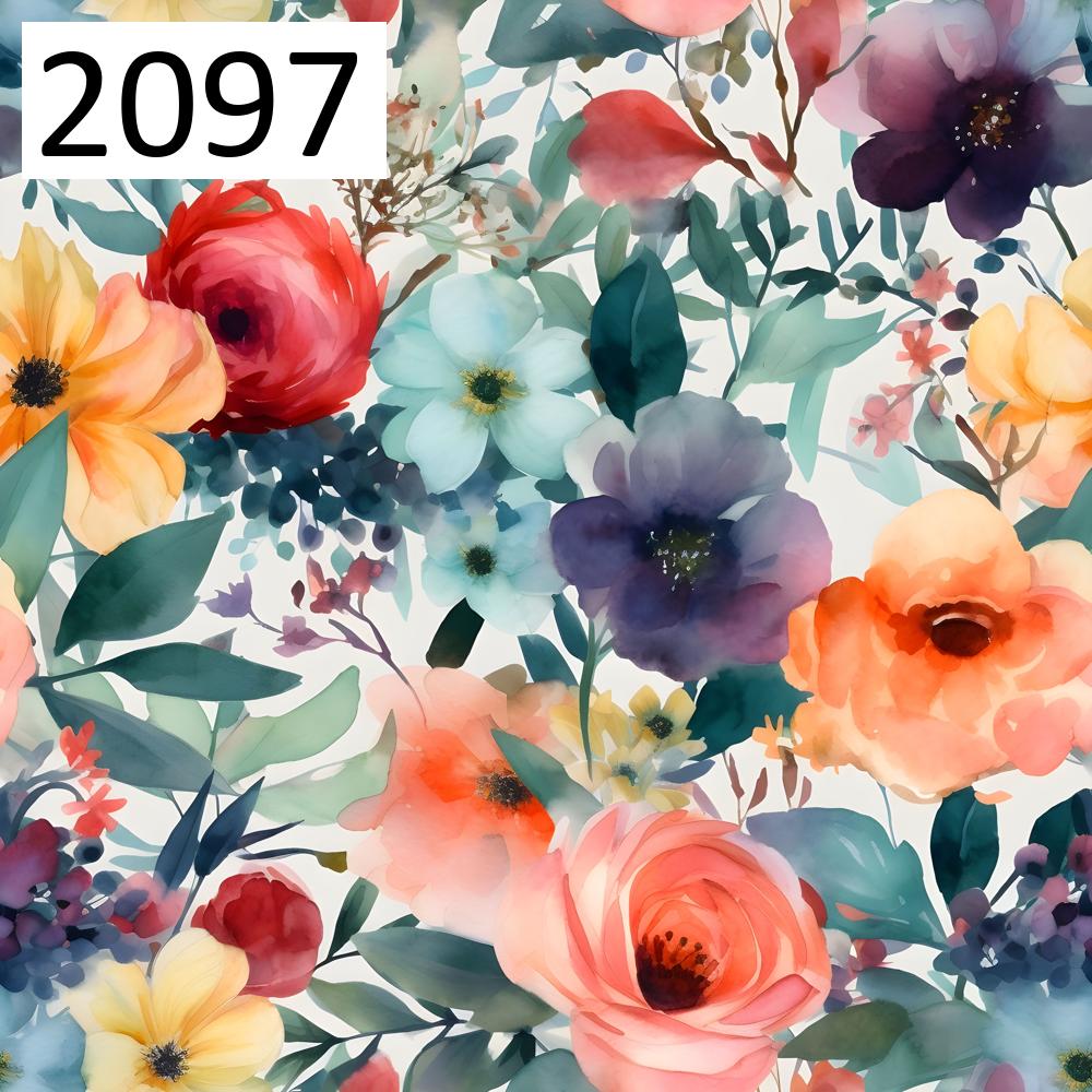 Wzór 2097 kwiaty wodna łąka
