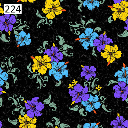 Pattern 1 colorful zigzags - print