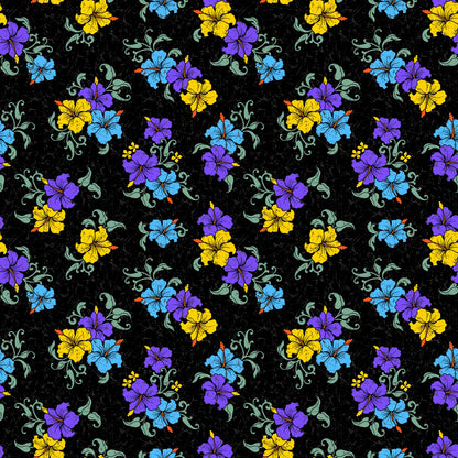 Pattern 1 colorful zigzags - print