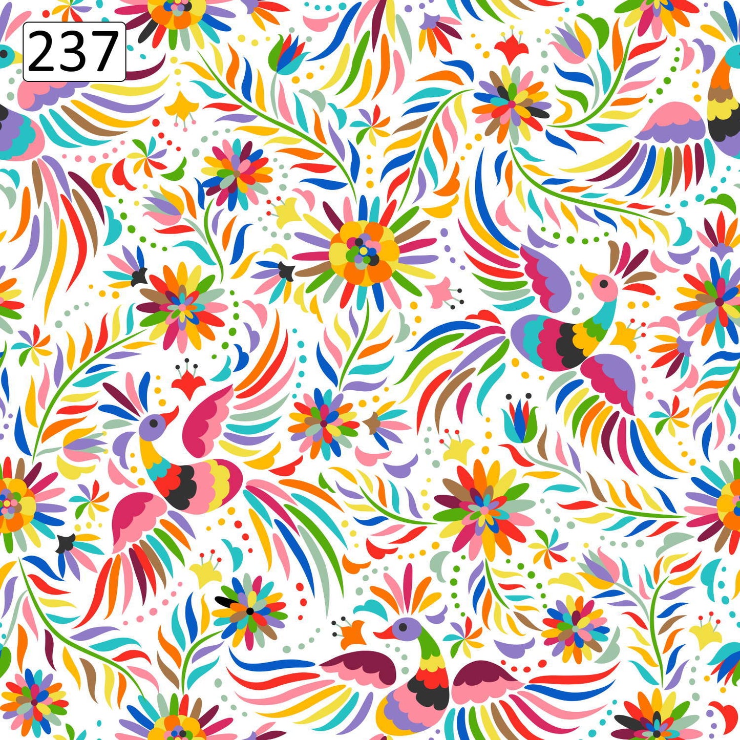 Pattern 1 colorful zigzags - print