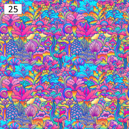 Pattern 1 colorful zigzags - print