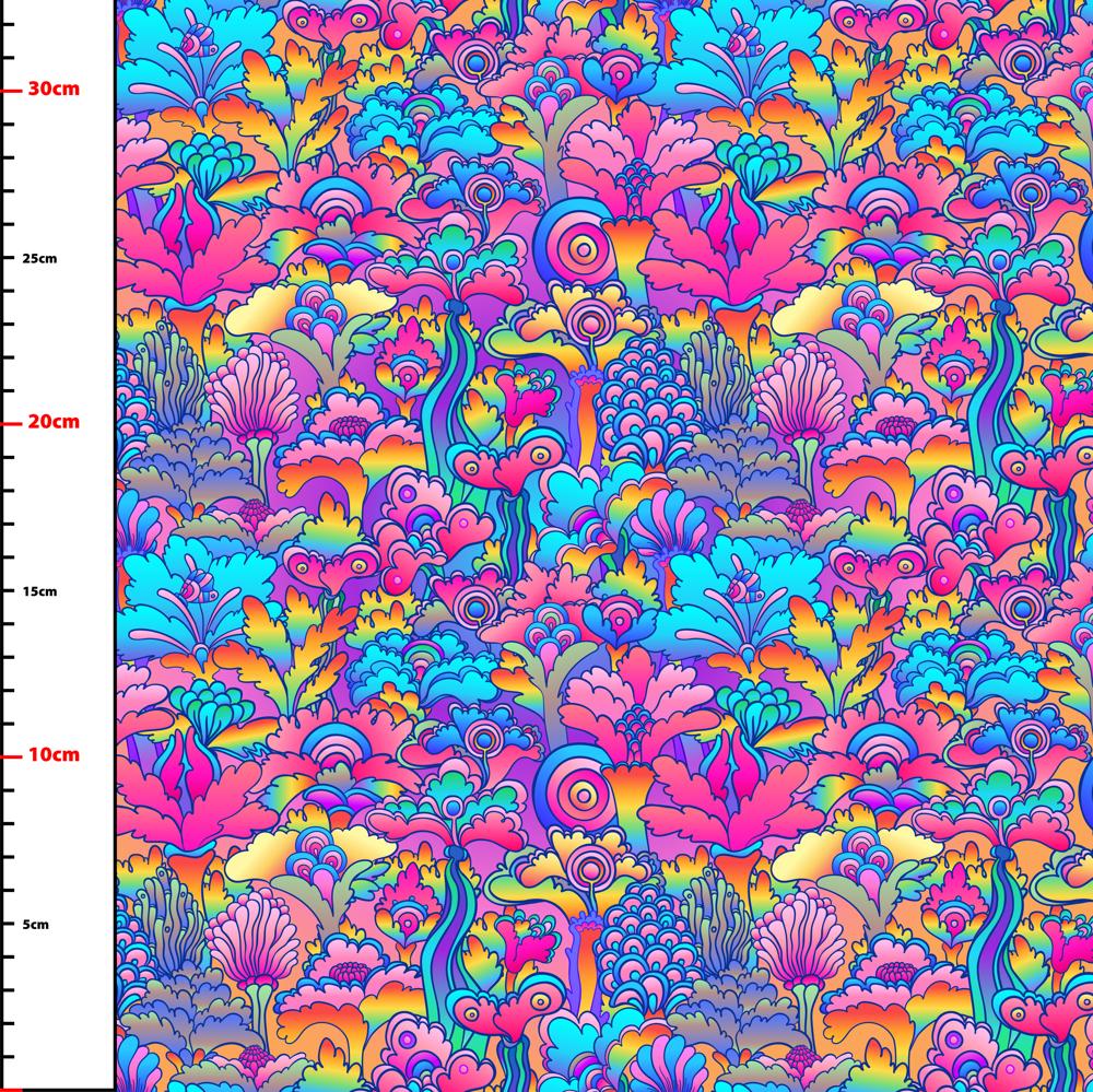 Pattern 1 colorful zigzags - print