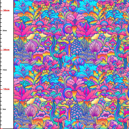 Pattern 1 colorful zigzags - print