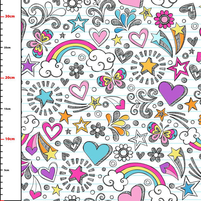 Pattern 1 colorful zigzags - print