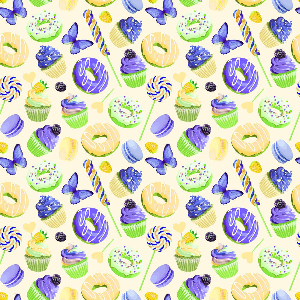 Pattern 1 colorful zigzags - print