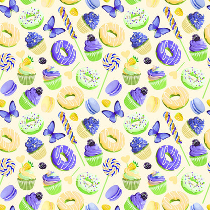 Pattern 1 colorful zigzags - print