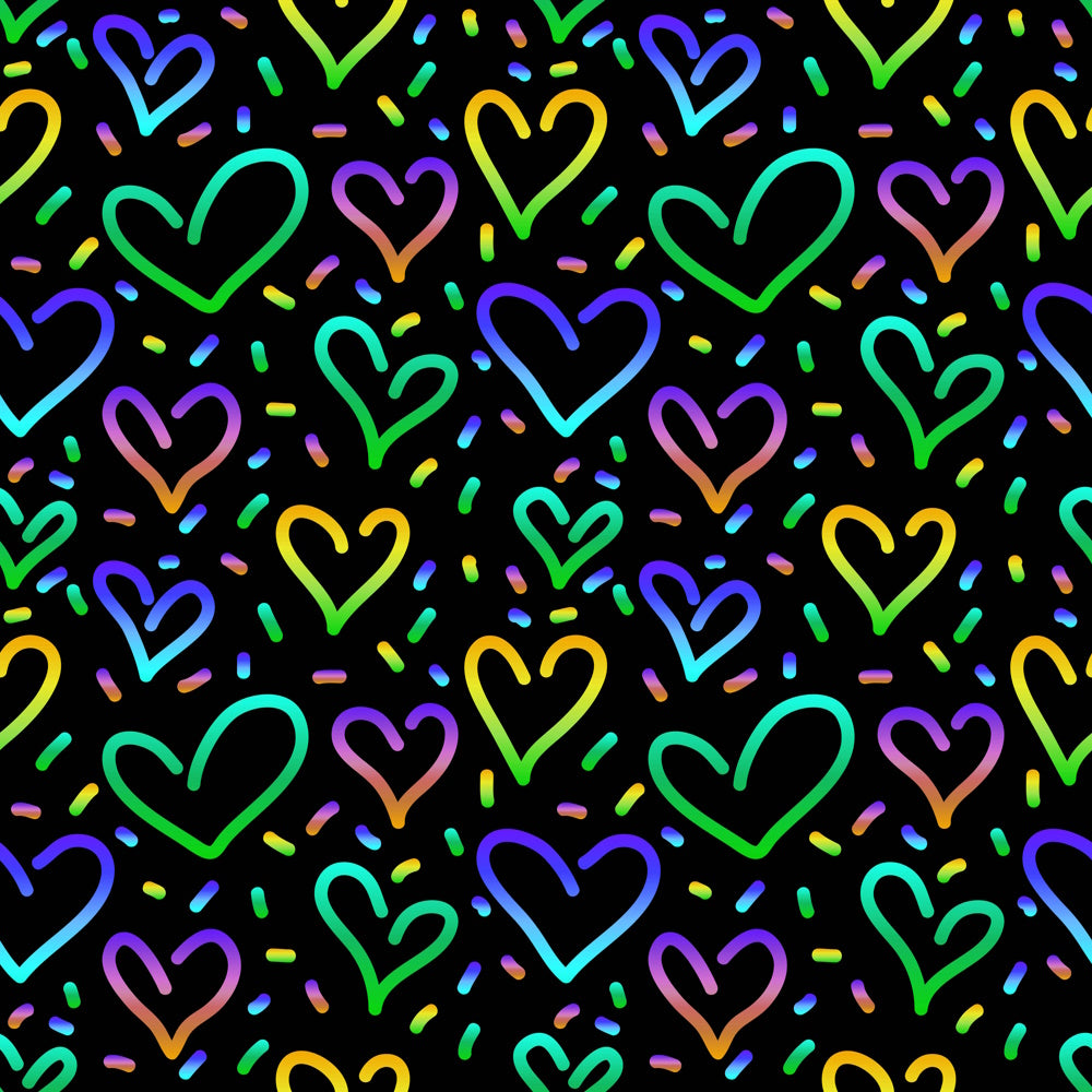 Pattern 1 colorful zigzags - print