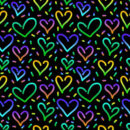 Pattern 1 colorful zigzags - print