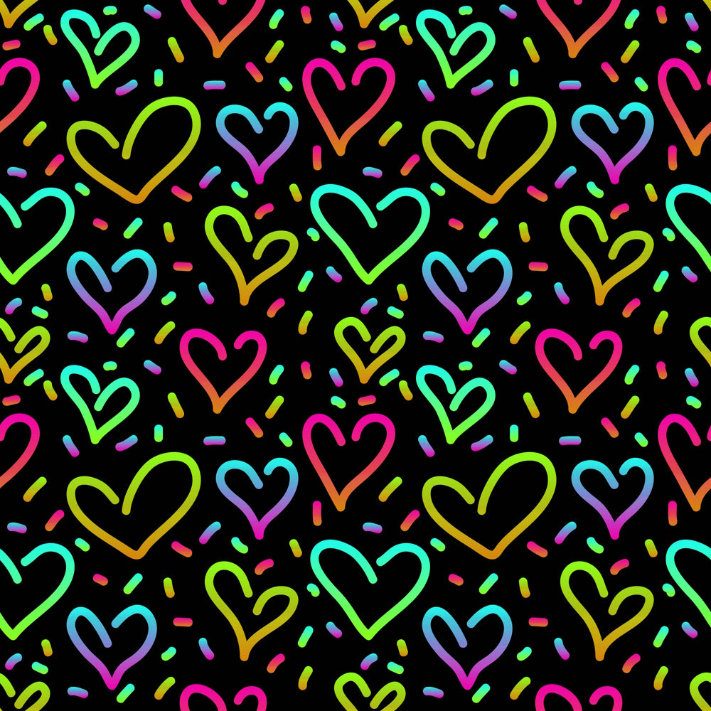 Pattern 1 colorful zigzags - print