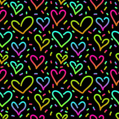 Pattern 1 colorful zigzags - print