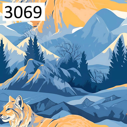 Wzór 3069 góry zwierzęta