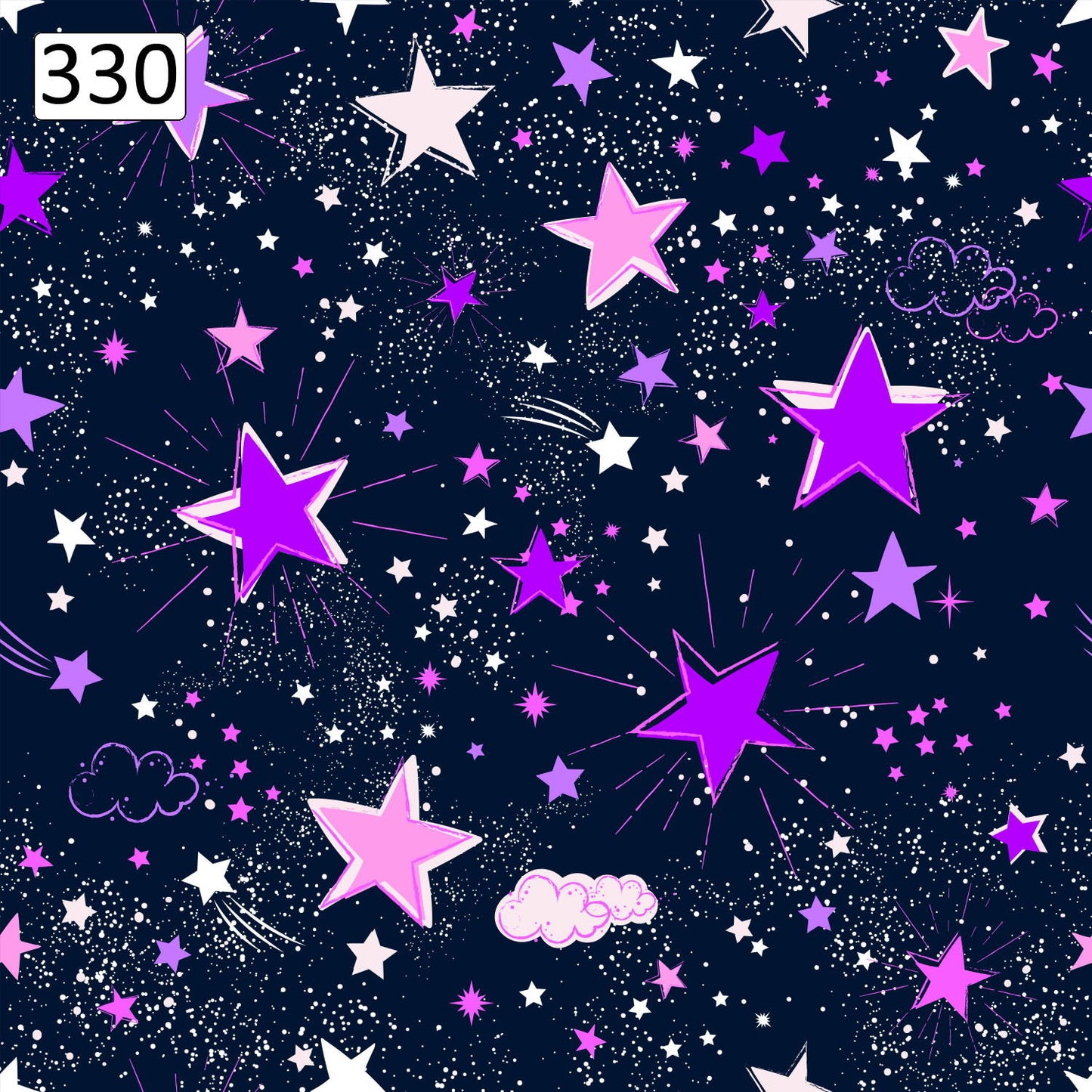 Wzór 330 fioletowe gwiazdki