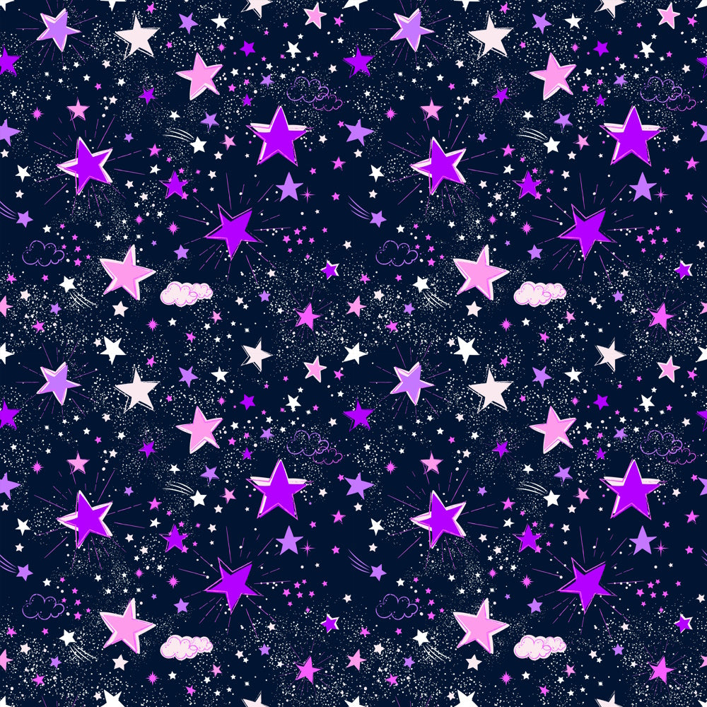 Wzór 330 fioletowe gwiazdki