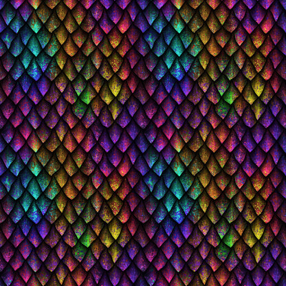 Pattern 1 colorful zigzags - print