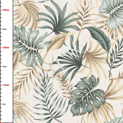 Pattern 36 leaves on beige