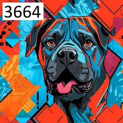 Wzór 3664 psy cane corso graffiti