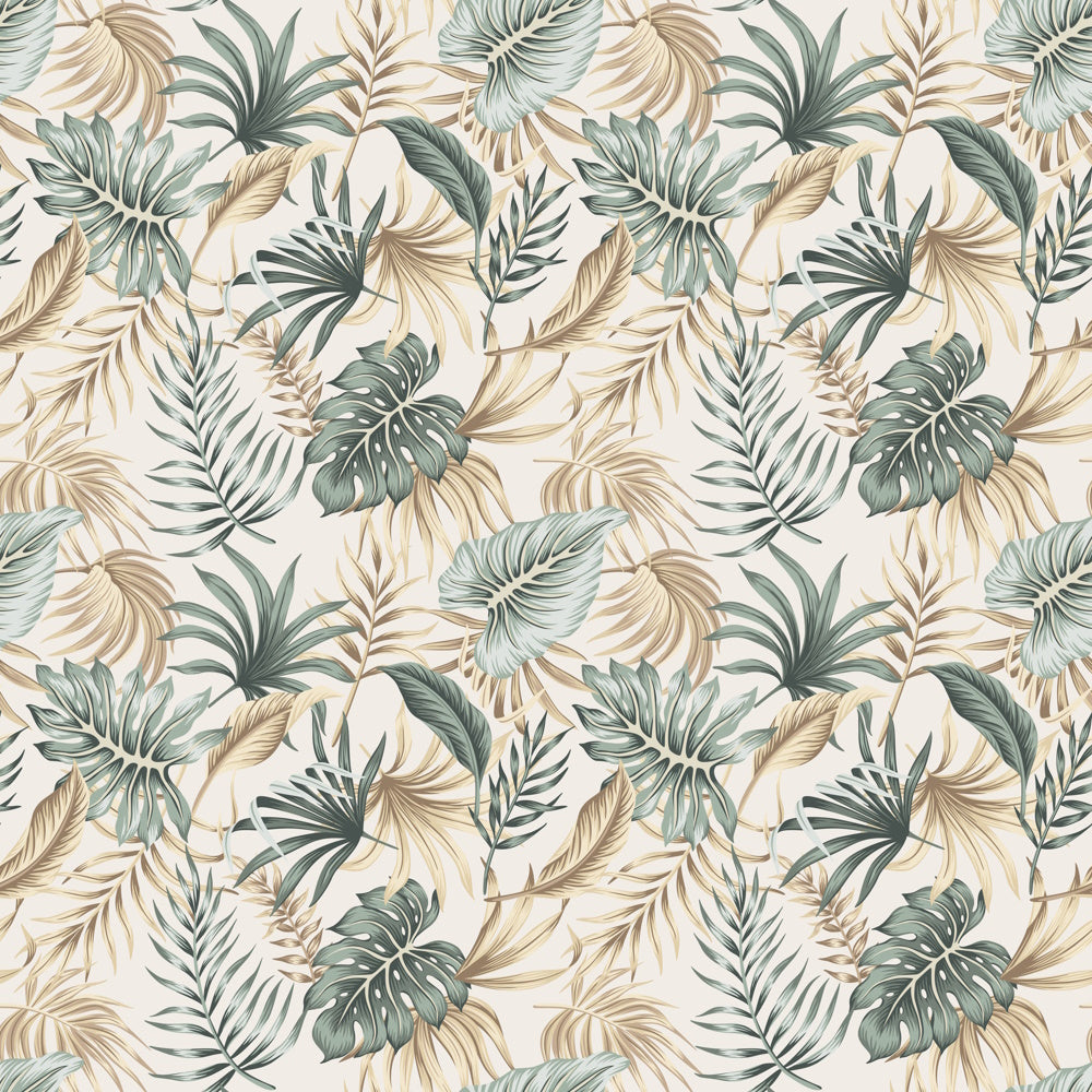 Pattern 36 leaves on beige