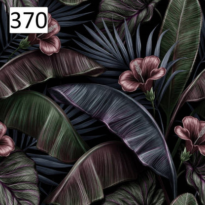 Wzór 370 ciemne kwiaty