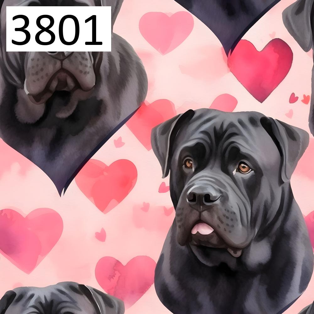 Wzór 3801 psy cane corso serca