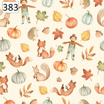 Wzór 383 jesień zwierzęta