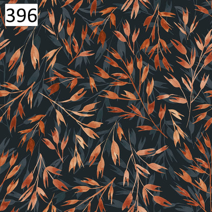 Pattern 396 copper leaves