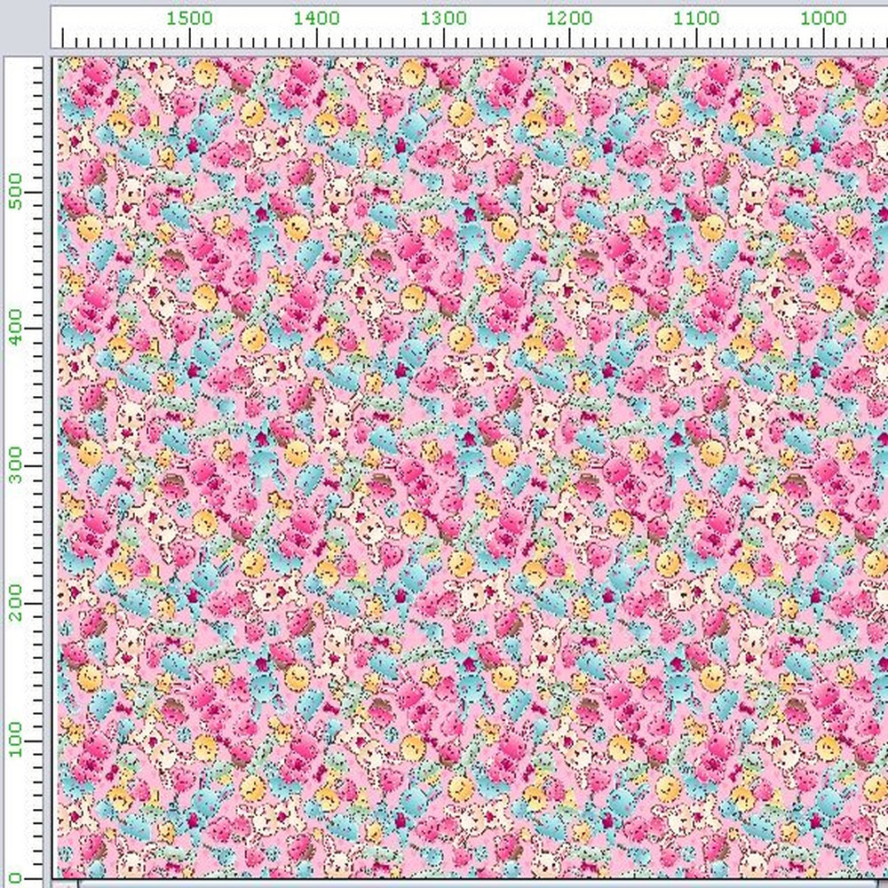 Pattern 1 colorful zigzags - print