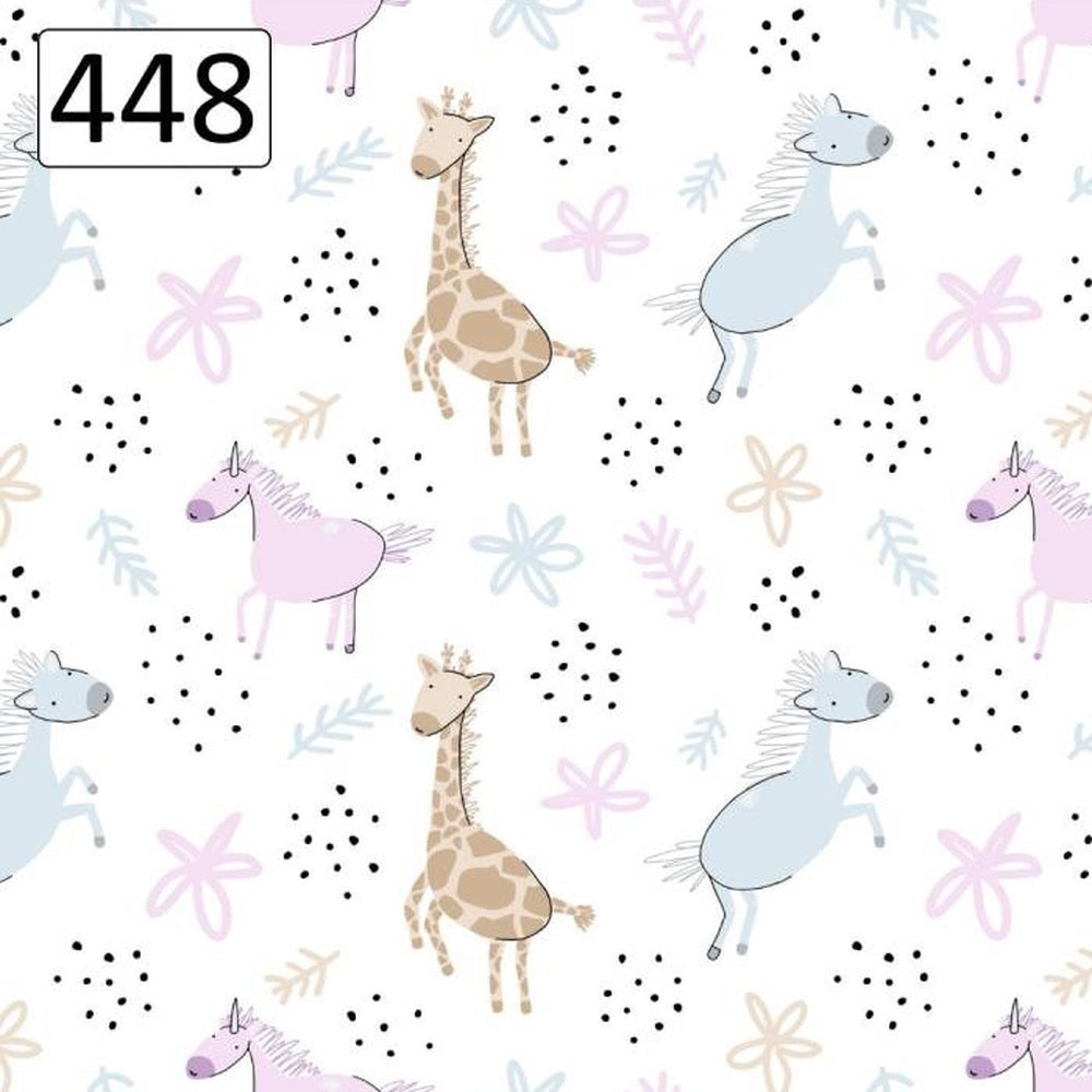 Wzór 448 żyrafy konie