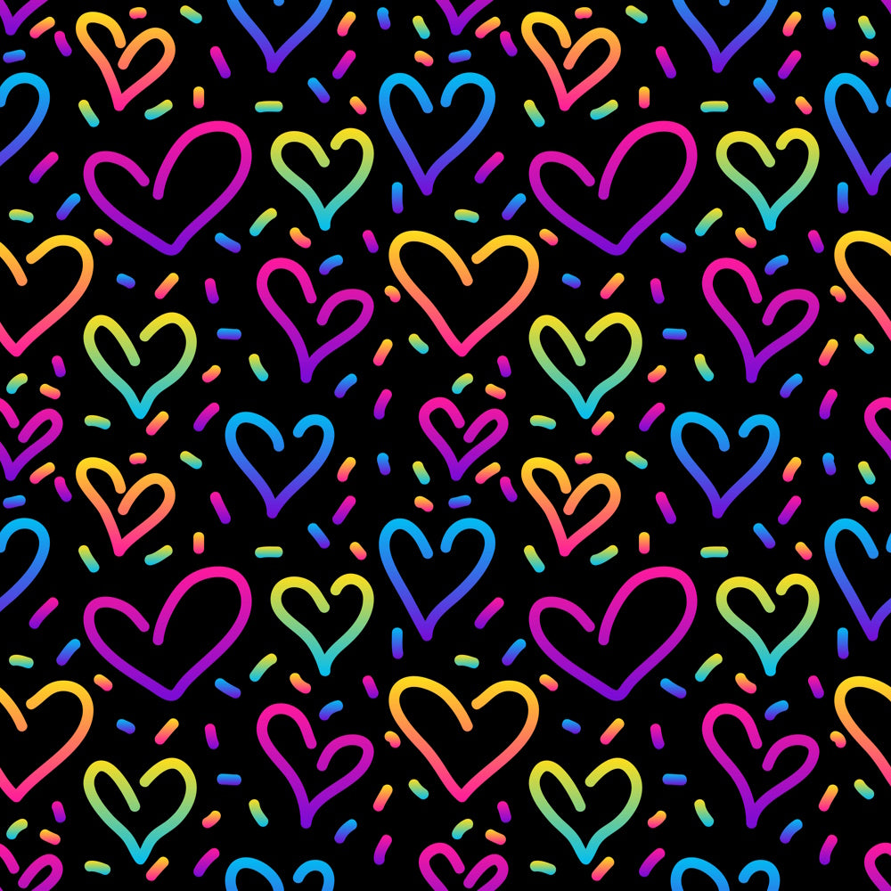 Pattern 1 colorful zigzags - print