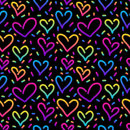 Pattern 1 colorful zigzags - print