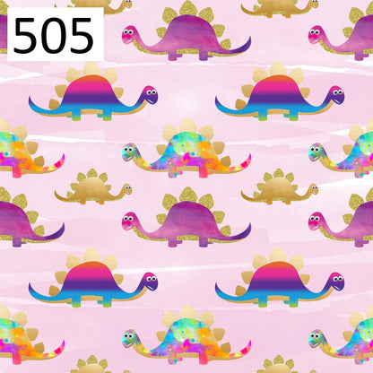 Wzór 505 tęczowe dinozaury