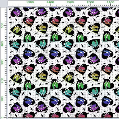 Pattern 1 colorful zigzags - print